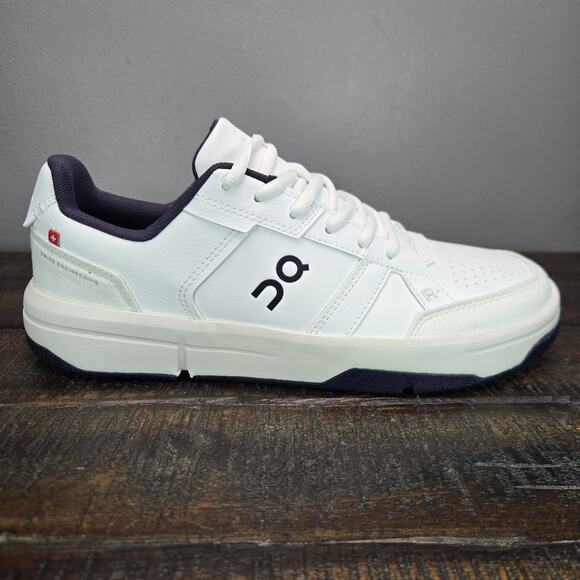 NEW On Cloud The Roger Clubhouse Mens Size 13 Court Tennis Shoes White Blue - Picture 5 of 12